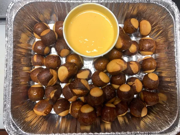 Pretzel Bites with Cheese Sauce